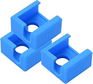 APAAZO 3pcs MK9 Hotend Silicone Sock Heater Block Protective Silicone Cover Compatible With Creality Ender 3 Ender 3 Pro Ender 5 CR-10 (Color : Blue)