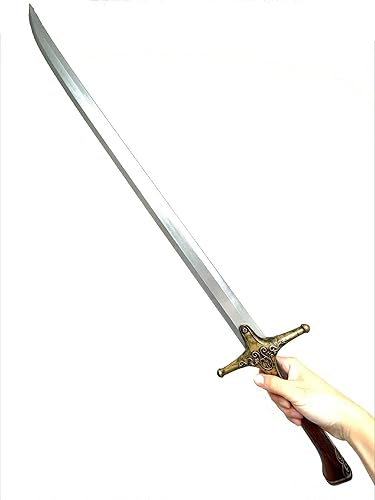 Miniatura 6 de Blazing Steel Espada medieval de espuma de dos manos, espada de caza de bruja