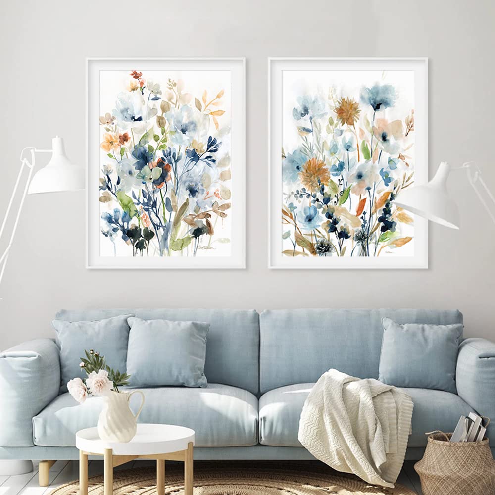 Youihom 2 Cuadro Flores Habitacion 50x70cm Poster Decoracion Salon Laminas Decorativas Pared para Habitacion Lienzos Nordico sin Marco (50x70cm)