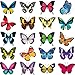 40 Pezzi Adesivi per Finestra Farfalla Adesivi Anticollisione per Finestre Decalcomanie per Prevenire Attacchi di Uccelli sul Vetro della Finestra Adesivo di Vinile Non Adesivo Adesivi Farfalla