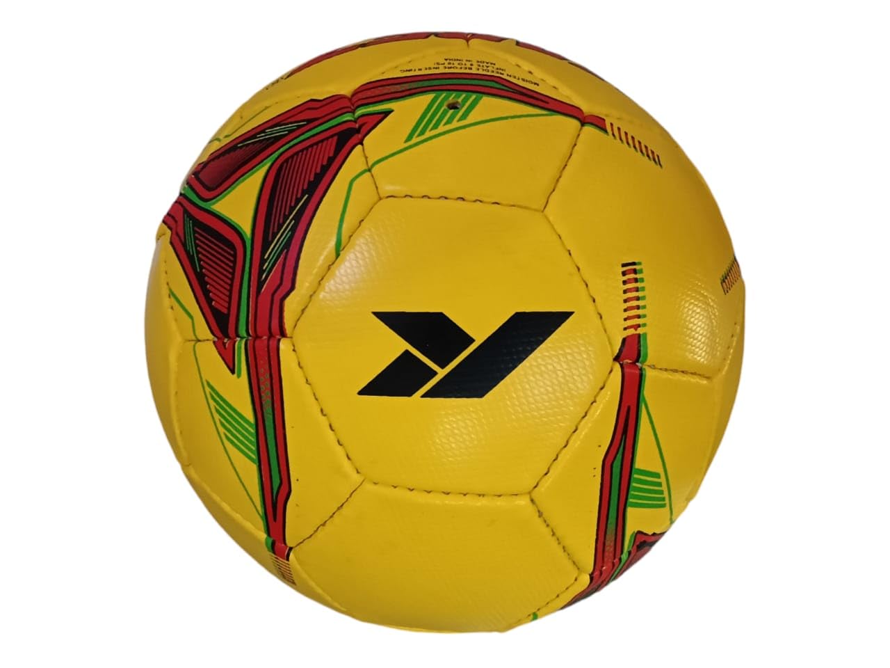 Sujata Sports Synthetic Sports Xtreme Football Size 5 Made in PVC (Hand Stich) Football for Adults (Dark Yellow) 1