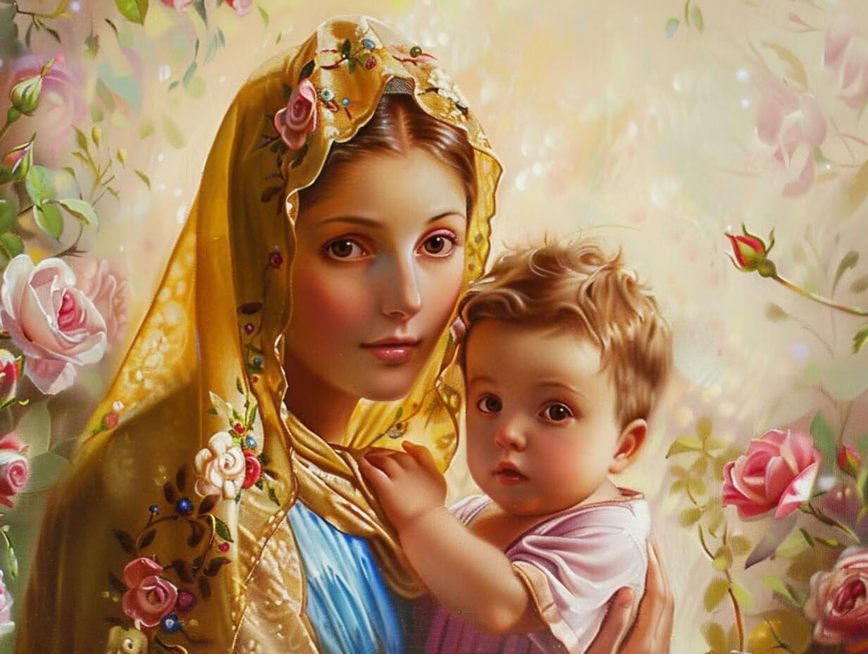Puzzle de 5000 para Adultos, Monja De Las Flores, Clásicos YHPGL7-405