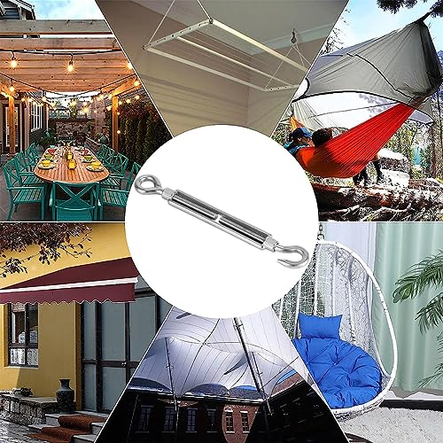 M6 in acciaio inox 304 Hook & Eye tenditore fune