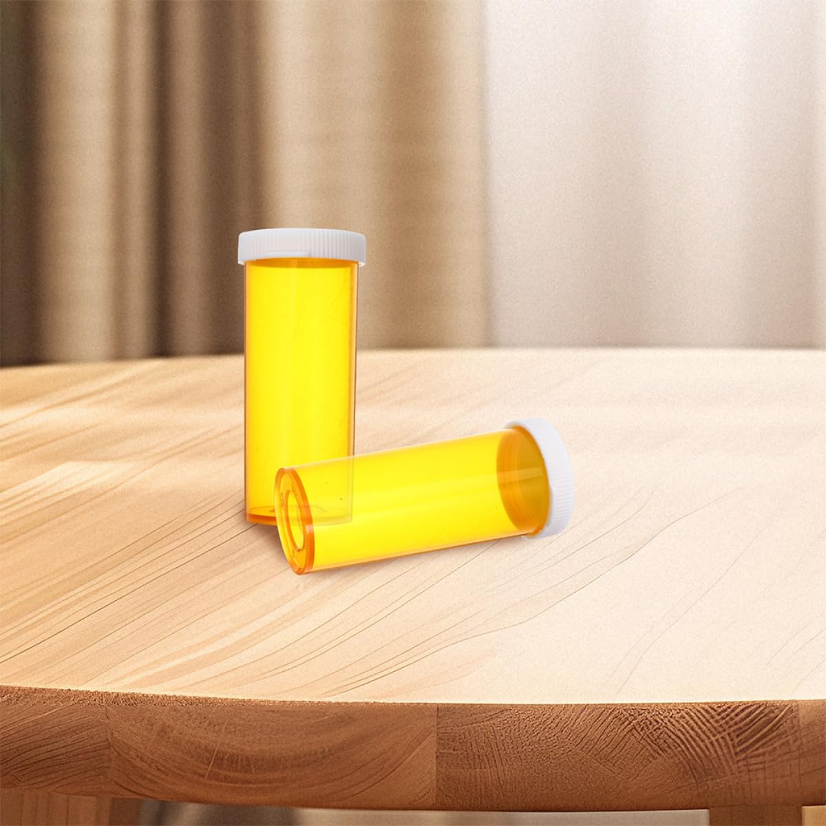Porta Pastiglie Arancione in Plastica Pp Organizzatore Compatto Portatile per Farmaci e Pillole 10 Pezzi