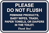 Vista 50 de All Quality Letrero clásico enmarcado con texto en inglés «Please Do Not Flush Thank You» para baño, 4 x 6 pulgadas (negro y blanco) 1 paquete