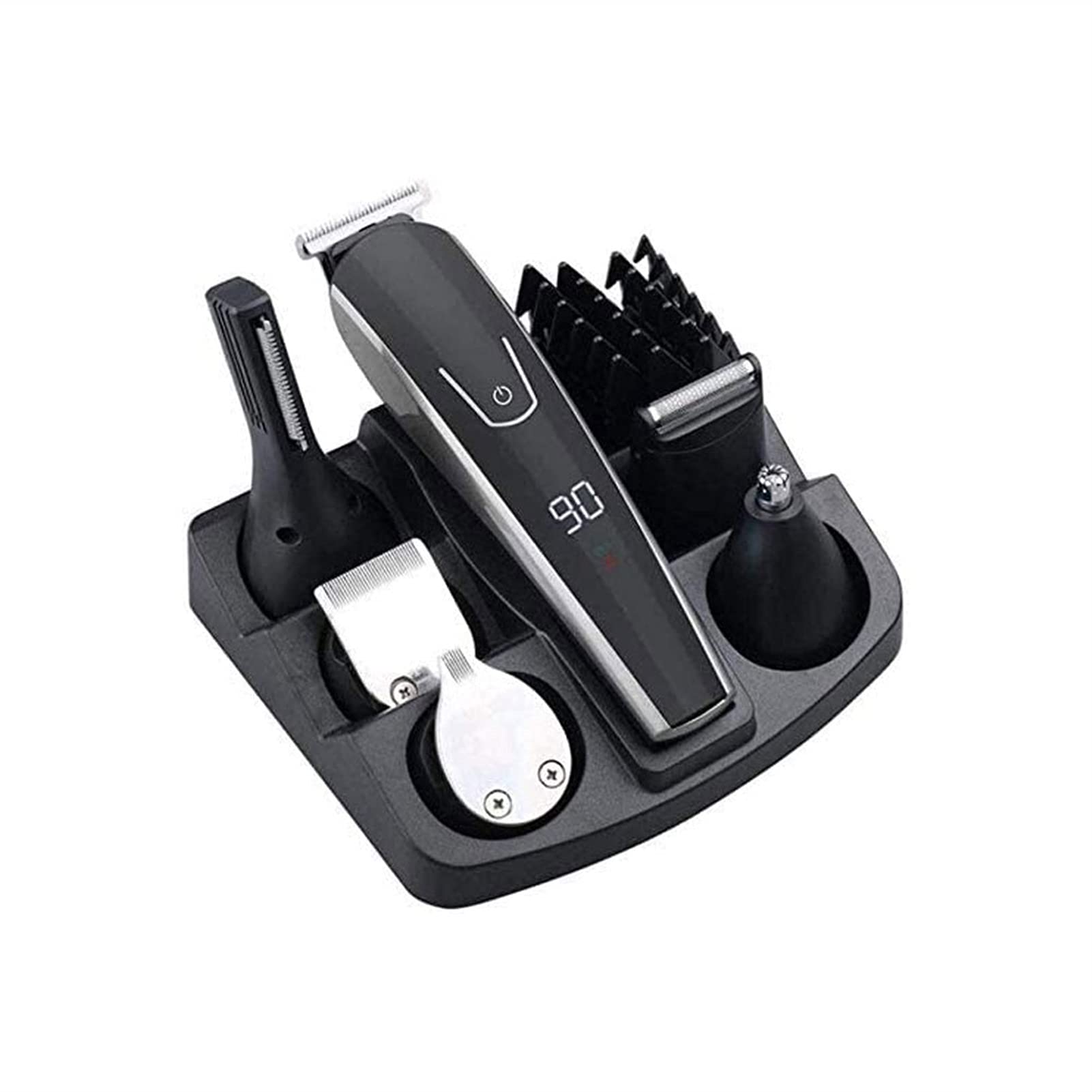 Tagliacapelli Kit tagliabarba for Uomo Tagliacapelli Senza Fili Tagliacapelli Kit tagliacapelli Tagliacapelli Tagliacapelli di precisione Impermeabile USB Ricaricabile 6 in 1