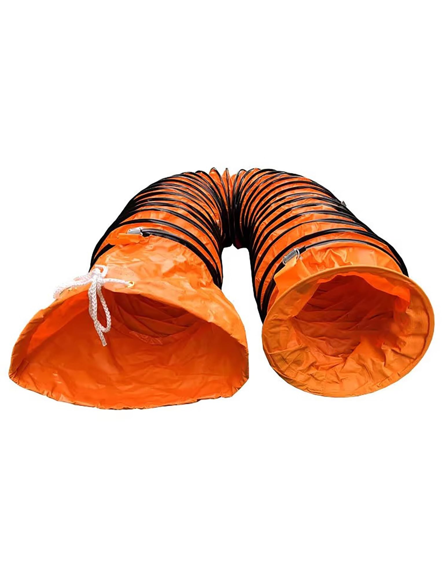 Manguera de conducto flexible, PVC ignífugo ajustable para altas temperaturas, ventilador de escape y uso HVAC (250 mm x 10 m) – ideal para aplicaciones portátiles de conductos de aire