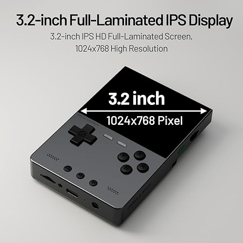 Miniatura 5 de RG34XXSP - Consola de juegos retro, pantalla IPS de 2.8 pulgadas 640 x 480, tarjeta TF integrada de 64 GB, con batería de 2900 mAh, consola de