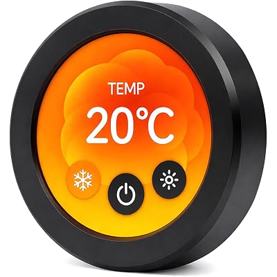 ELECROW ESP32 Rotary Display 480x480-2.1 Inch HMI IPS Round Knob Touch Display Development Board, 2.4G WiFi and BLE Capacitive Touch Screen Compatible with Arduino IDE and The LVGL Library, Black