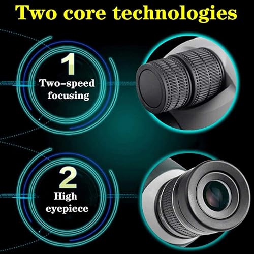 Miniatura 4 de BBSJ 20-60X60 Scope High Power Double Speed Binoculars Nitrogen Water-Proof and Anti-Fog FMC Night Vision Telescope