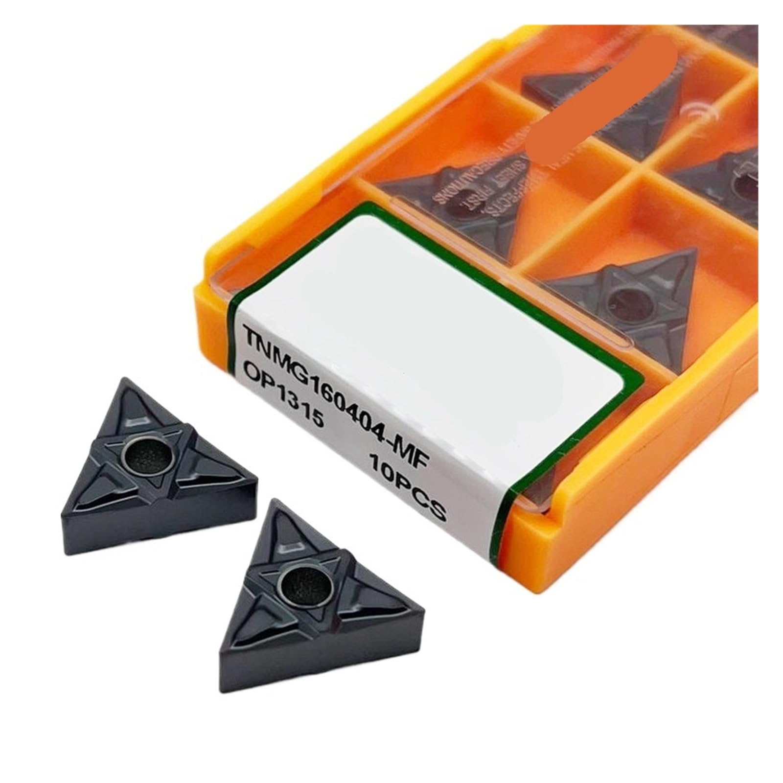 Plaquette carbure TNMG160408 OMM OP1315 pour tournage de l'acier inoxydable x10