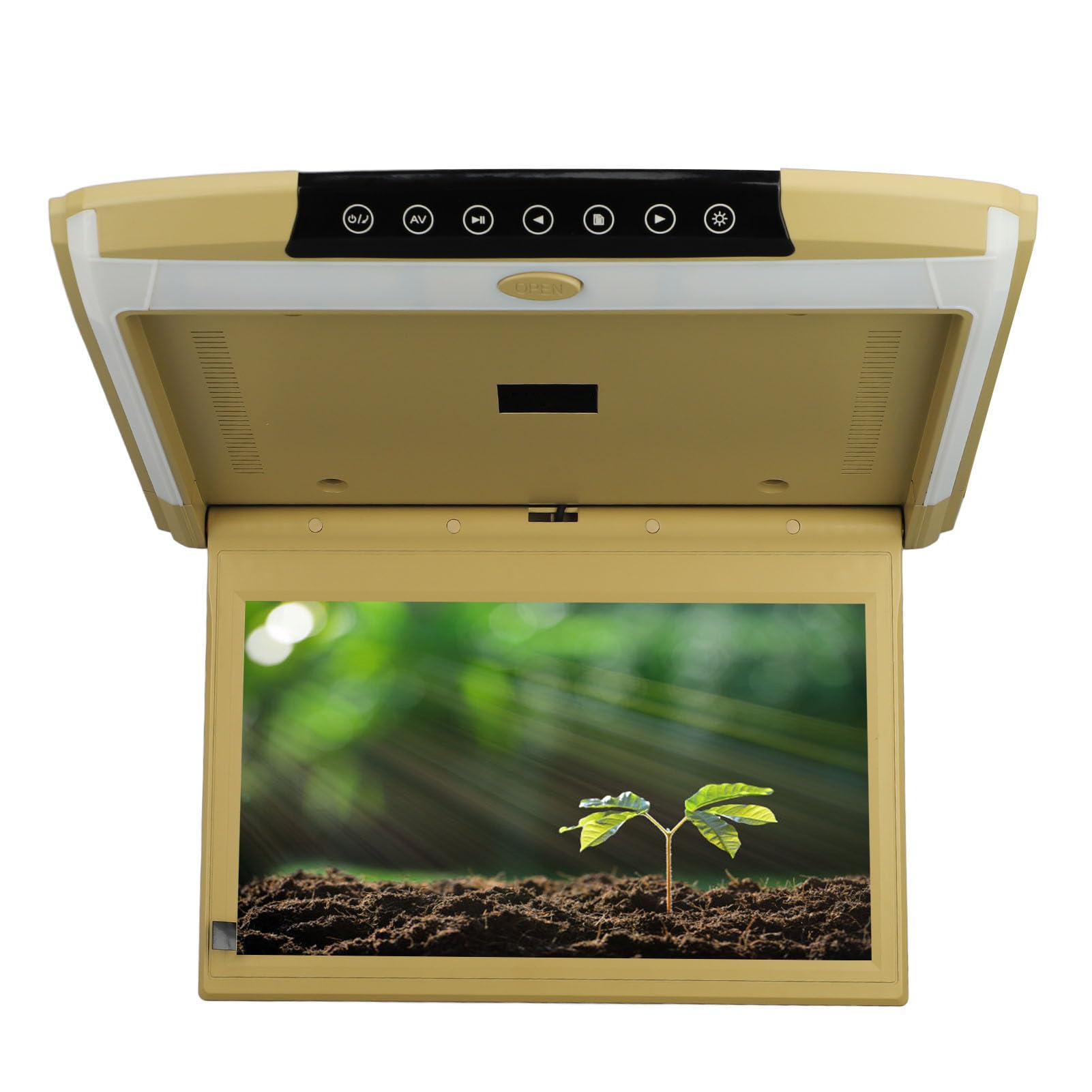 FTVOGUE Monitor de Techo de Coche Ultrafino de 11,6 Pulgadas con Interfaz de Pantalla USB SD HD, Entrada y Salida de Vídeo Dual, Reproducción de Vídeo Multiformato