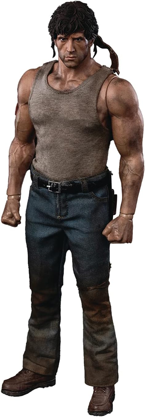 threezero Rambo: First Blood John Rambo 1:6 Scale Collectible Figure,Multicolor