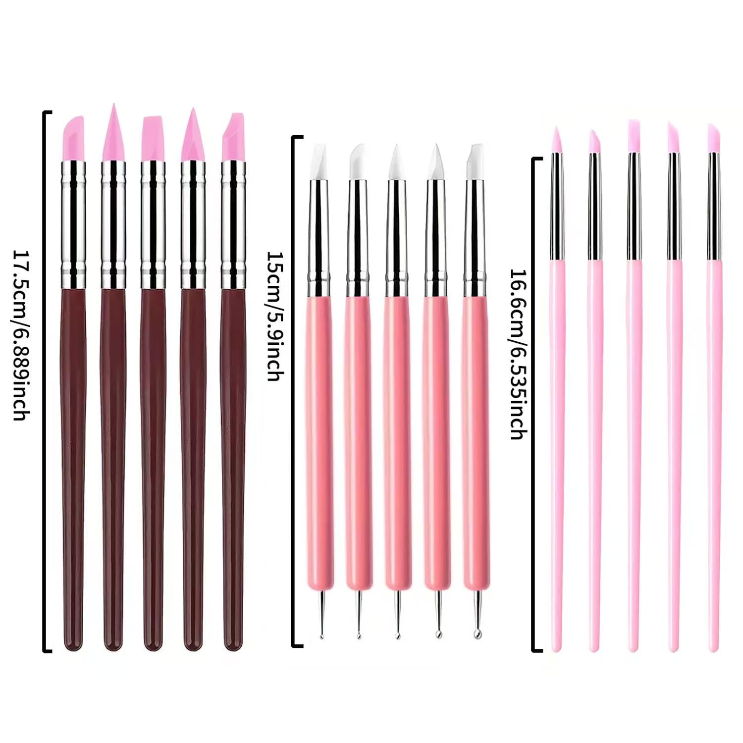 Clay Sculpting Tools Set - 10 Piece Silicone Kit -32