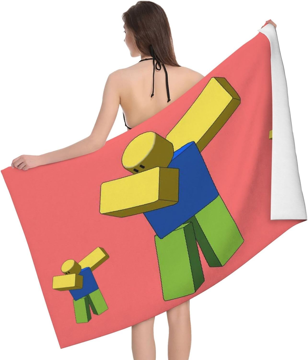 Amazon｜ロブロックス バスタオル アニメタオル フェイスタオル 吸水性