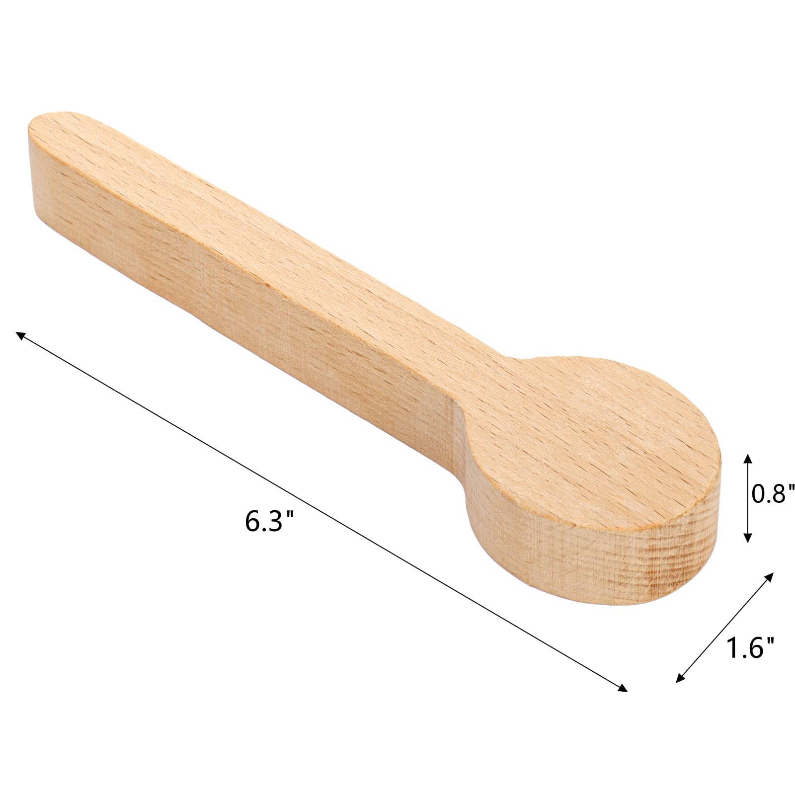 ZEAYEA 6 Pcs Wood Carving Spoon Blank, Wooden Blank Spoon for Beginner Whittling Beech and Walnut Unfinished Wooden Craft for Carving - Image 2