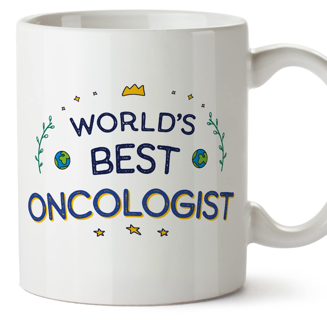 MUGFFINS Oncologist Mug - in English - World's Best - Funny Gift for Colleagues - Ceramic 11oz Mug — image 1