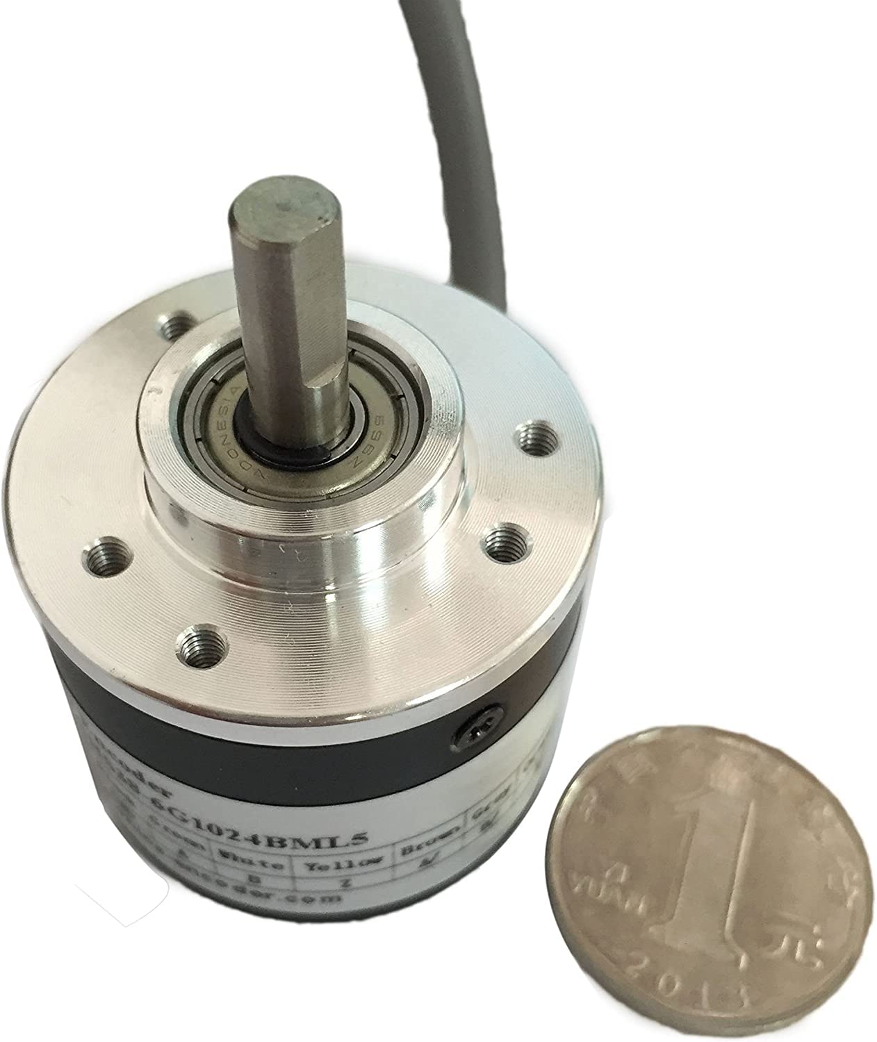 Snapklik.com : 38mm Outer Diameter Solid Shaft Rotary Encoder ...