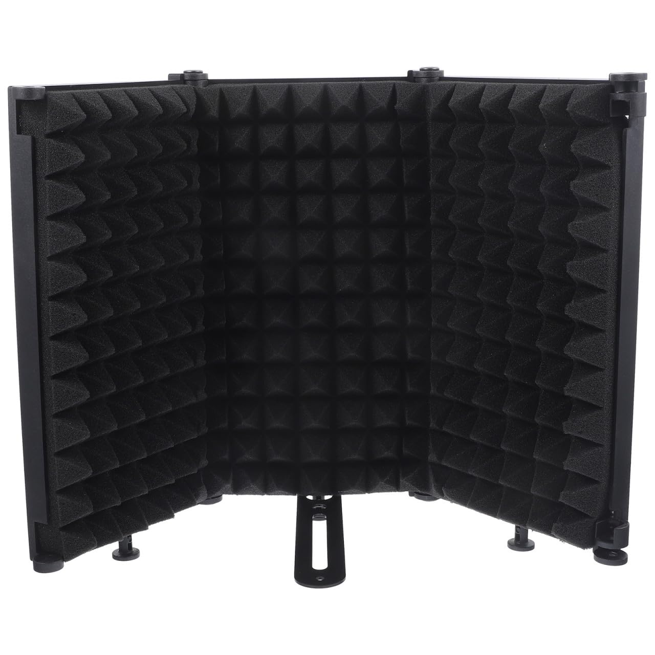 Toyvian Filtre Anti-pop pour Micro Pliable Protection Antibruit, Matériau Fer et Mousse Eva, Système Multi-couches D'absorption Sonore pour Enregistrement en Studio