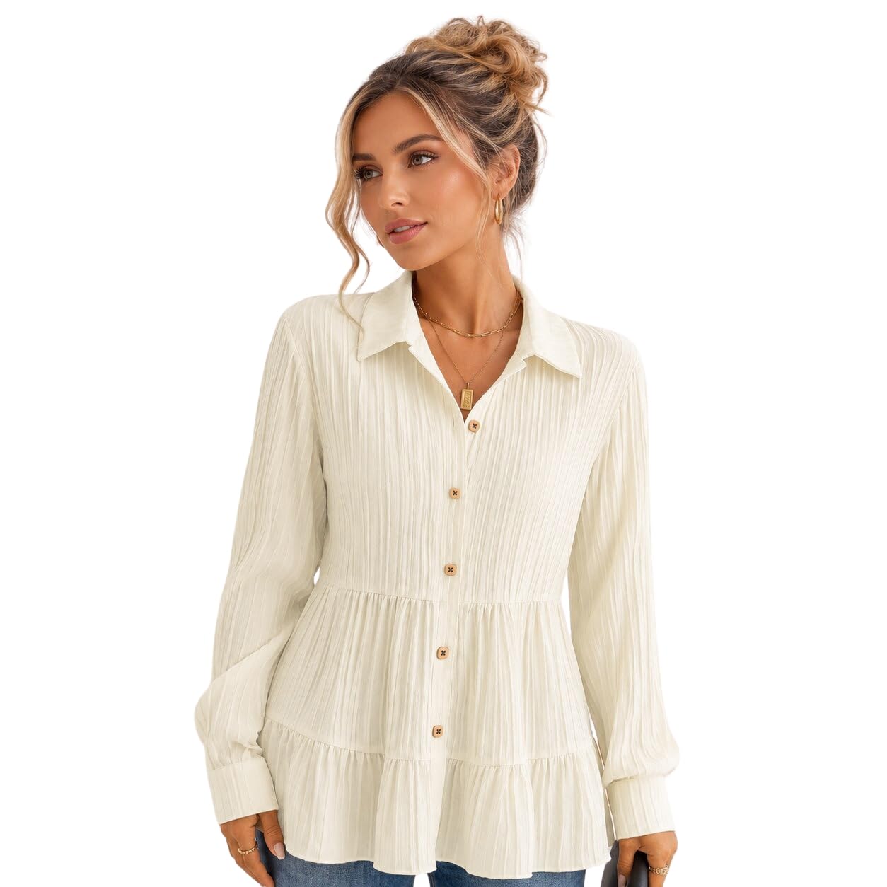 toplot Tops for Women || Button-Up Tunic || Women Shirt (5247)-picture-45