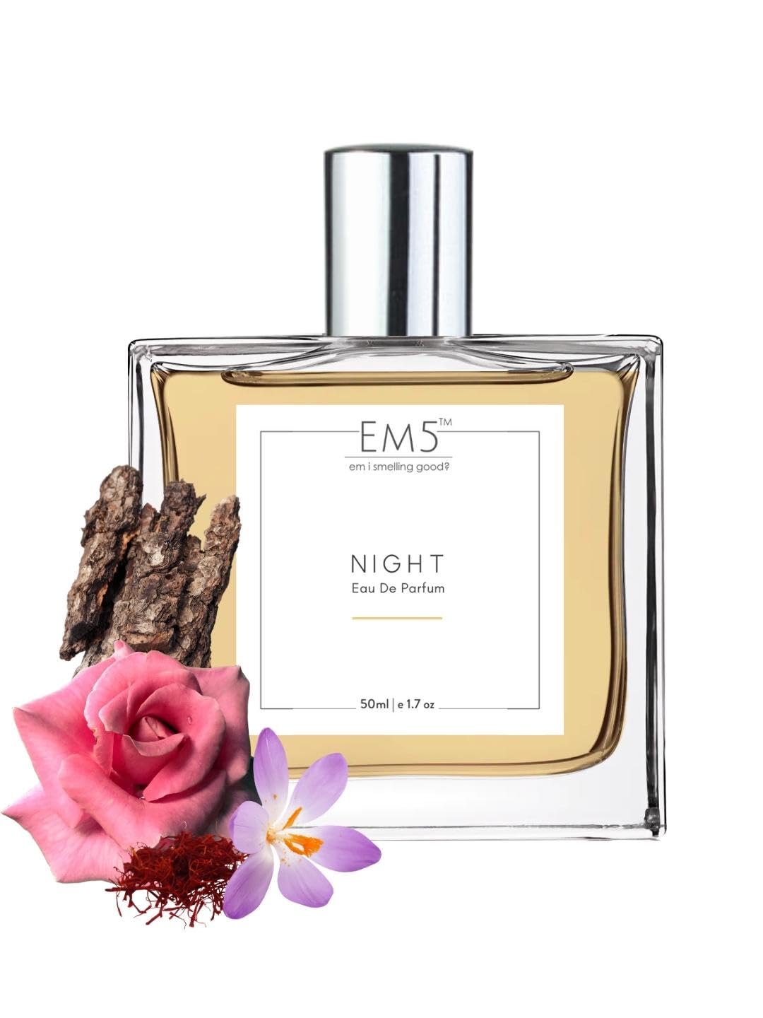 Sponsored Ad - Night Unisex Perfume | Amber Woody Rose Accords | EDP Spray for Men & Women | Strong & Long Lasting Fragrance | Luxury Gift for Him/Her