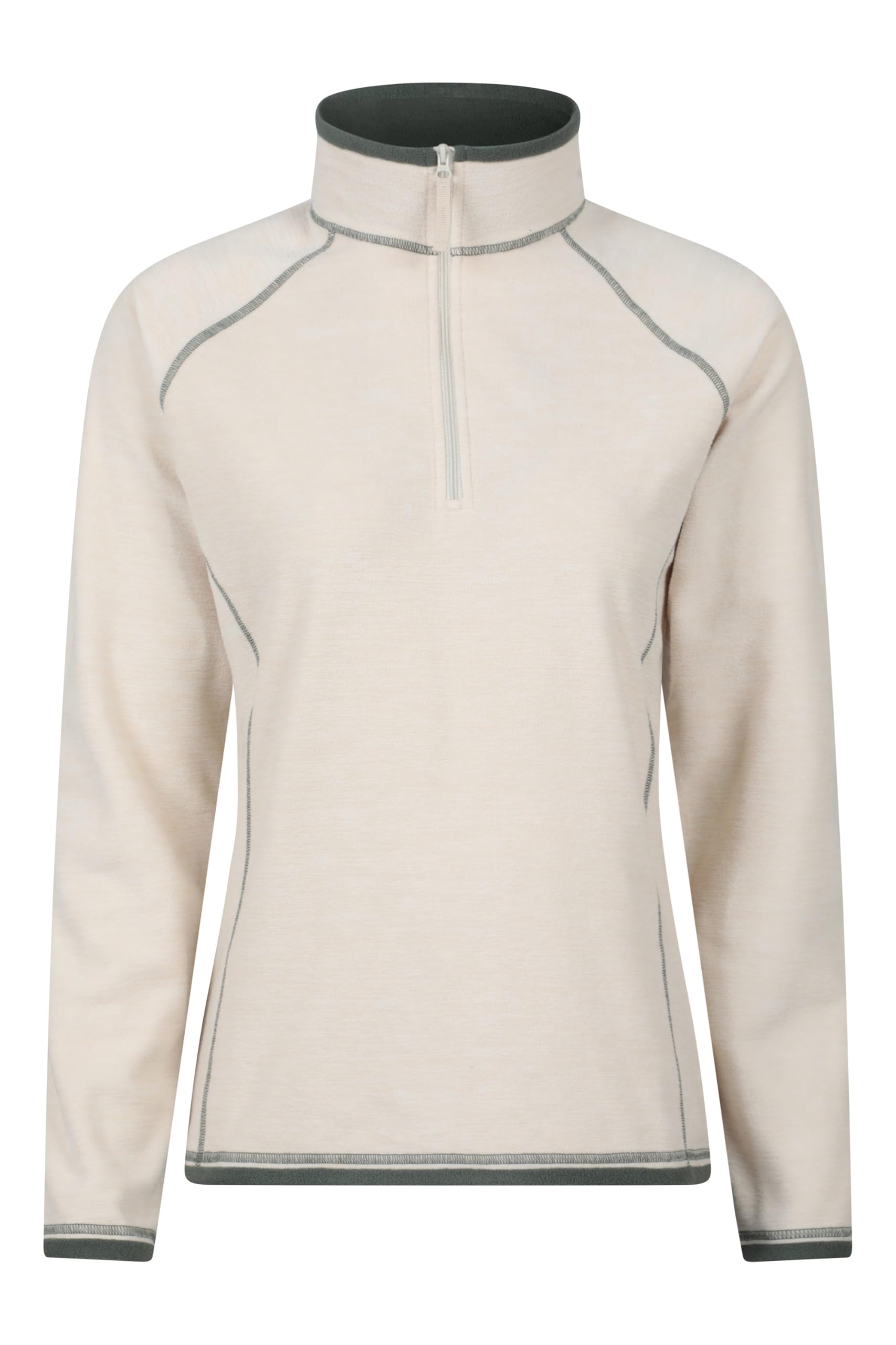 Mountain Warehouse Women's Cream Montana Half-Zip Fleece Jumper 8