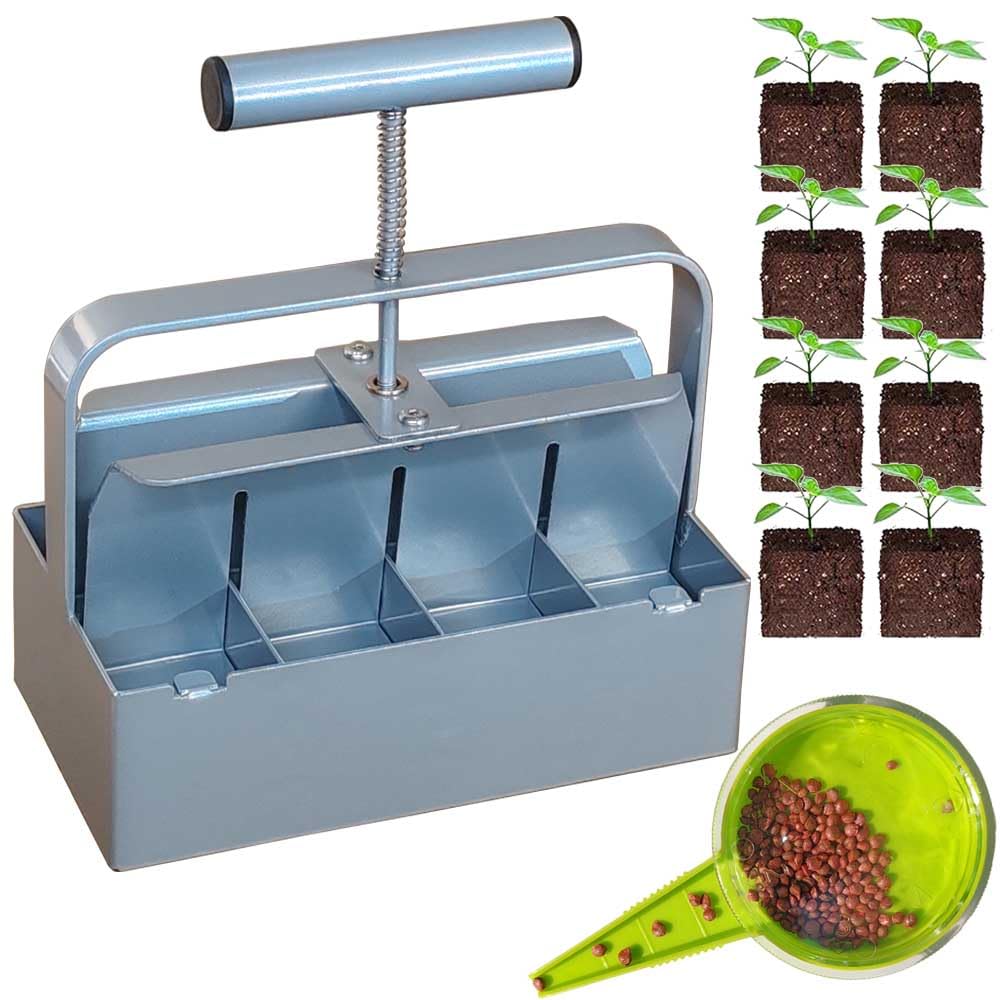 ALXMYAO 2 Inch 8-Cell Handheld Soil Block Maker