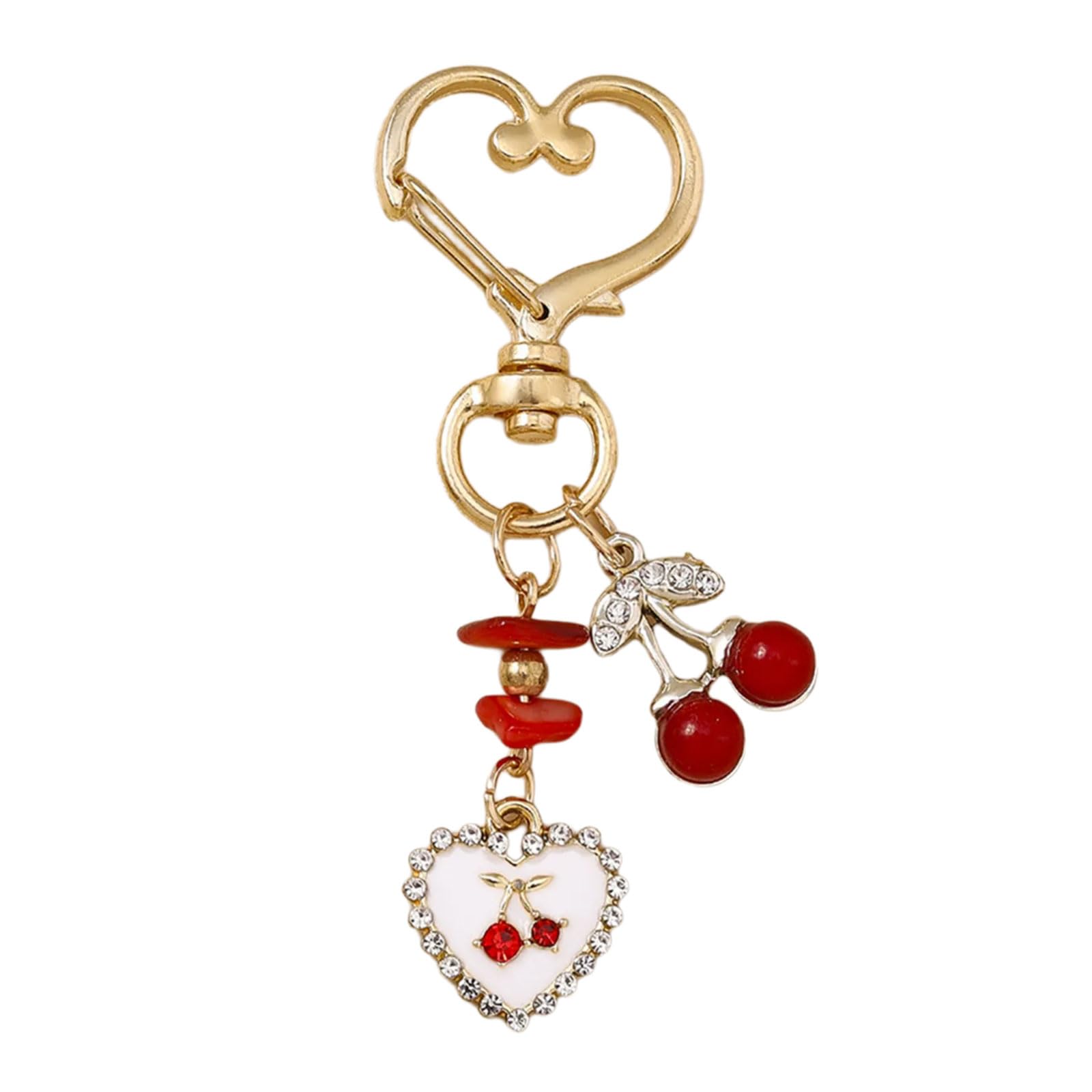Kalttoy Fruit Keychain Charm Multifuntional Bag Charm Accessory Alloy Texture Suitable for and Fashion Bags Cuteness Alloy Keychain Pendant