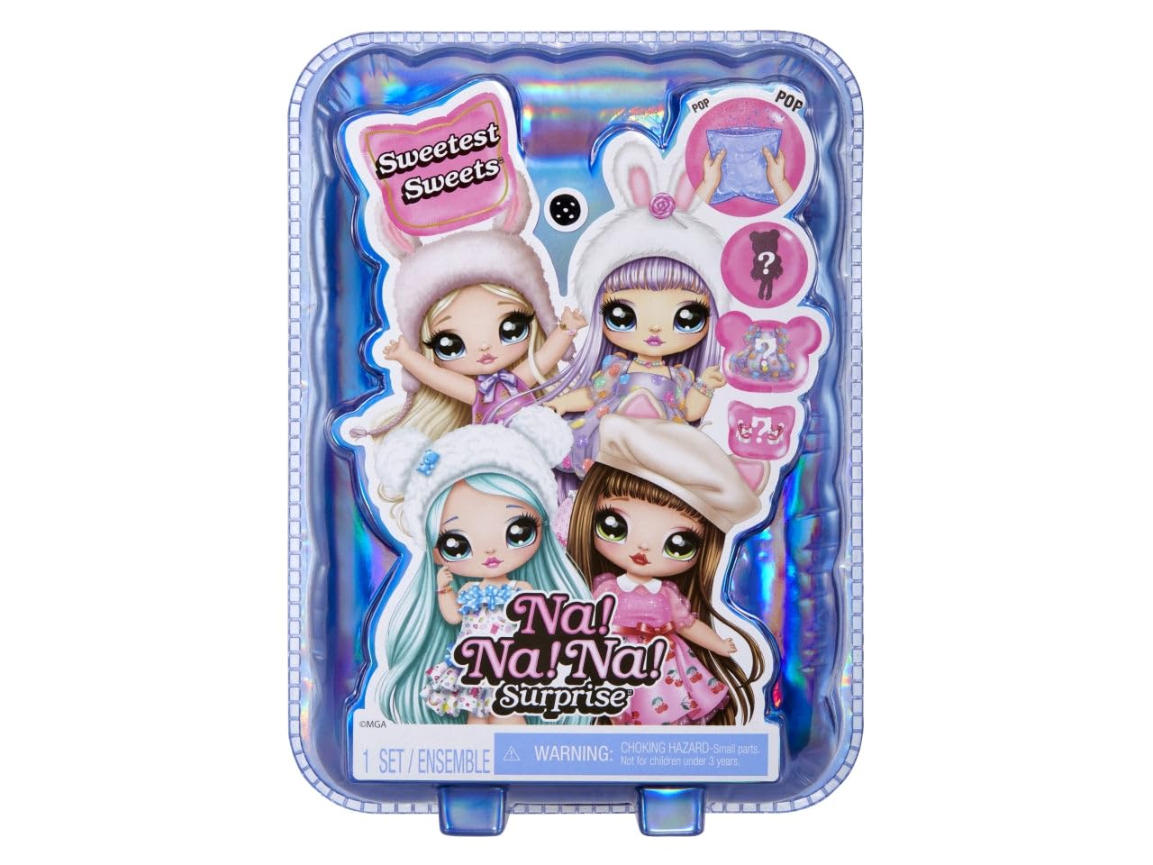 Na! Na! Na! Surprise Sweetest Sweets - Lily Llama - Poupée Mannequin Souple de 19 cm - Inspiration Lama avec Chaussures et Brosse - Confettis Surprise - Enfants de 5 Ans et +