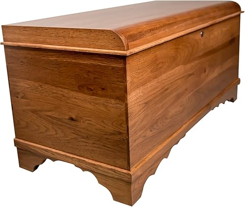 Miniatura 2 de Cofre de cedro Hope de 36 pulgadas con parte superior de cascada cofre de cedro Amish con bisagras antiempañamiento cofre de esperanza con candado