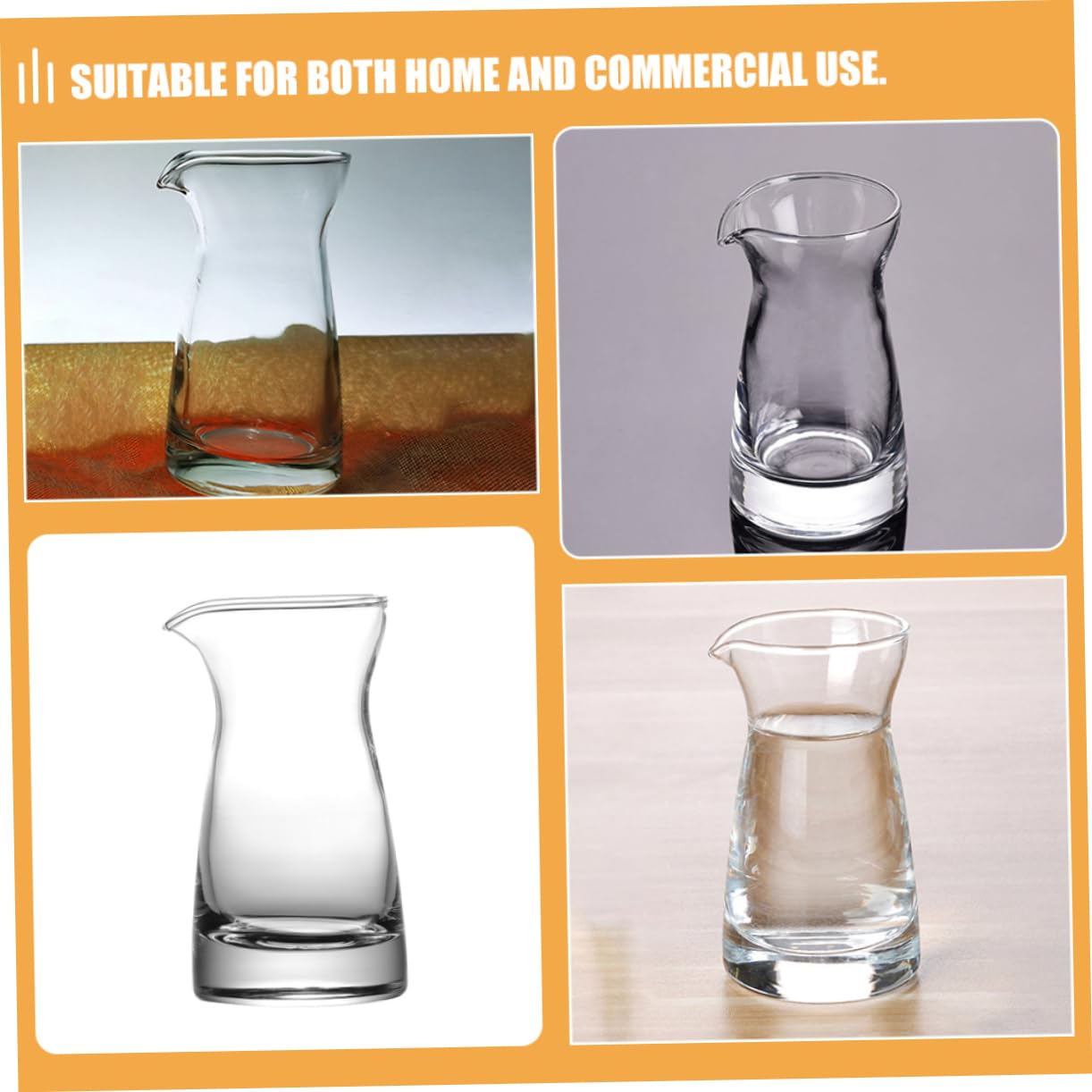 6 Stück Milchkännchen aus Glas 80ml für Küche und Restaurant | Klares Glas, Vielseitige Nutzung, Elegante Optik, Frische Aufbewahrung, Geeignet für Kühlschrank und Servieren
