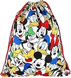 Mickey Mouse and Friends Drawstring Backpack Tote Bag, 15 1/2 Inch