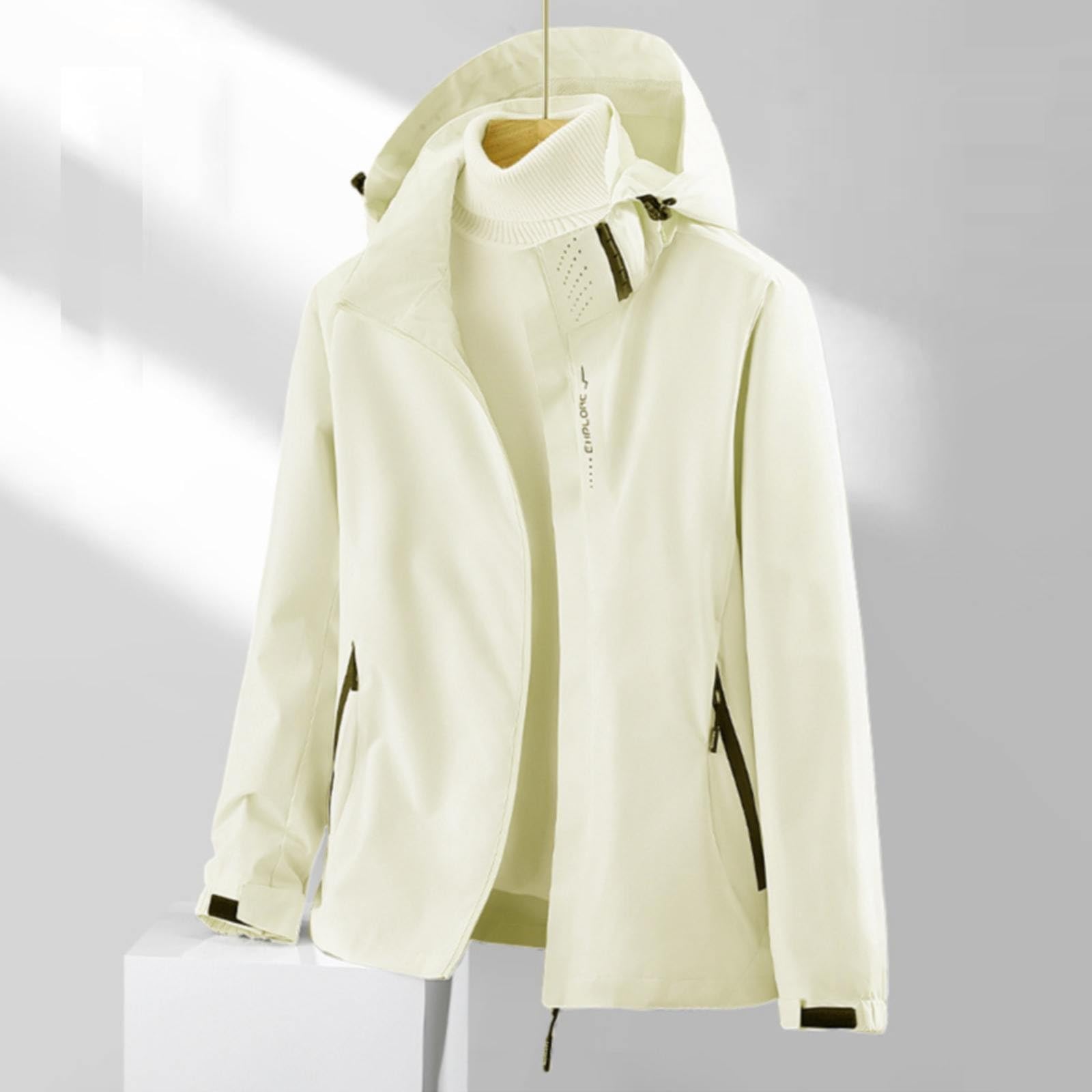 Giacca Rigida Da Donna Con Cappuccio A Molla, Staccabile, In Due Pezzi, Impermeabile, Per Alpinismo Vestito Oltre Montagna Invernale Cappotto Antipioggia Softshell Impermeabile Vento
