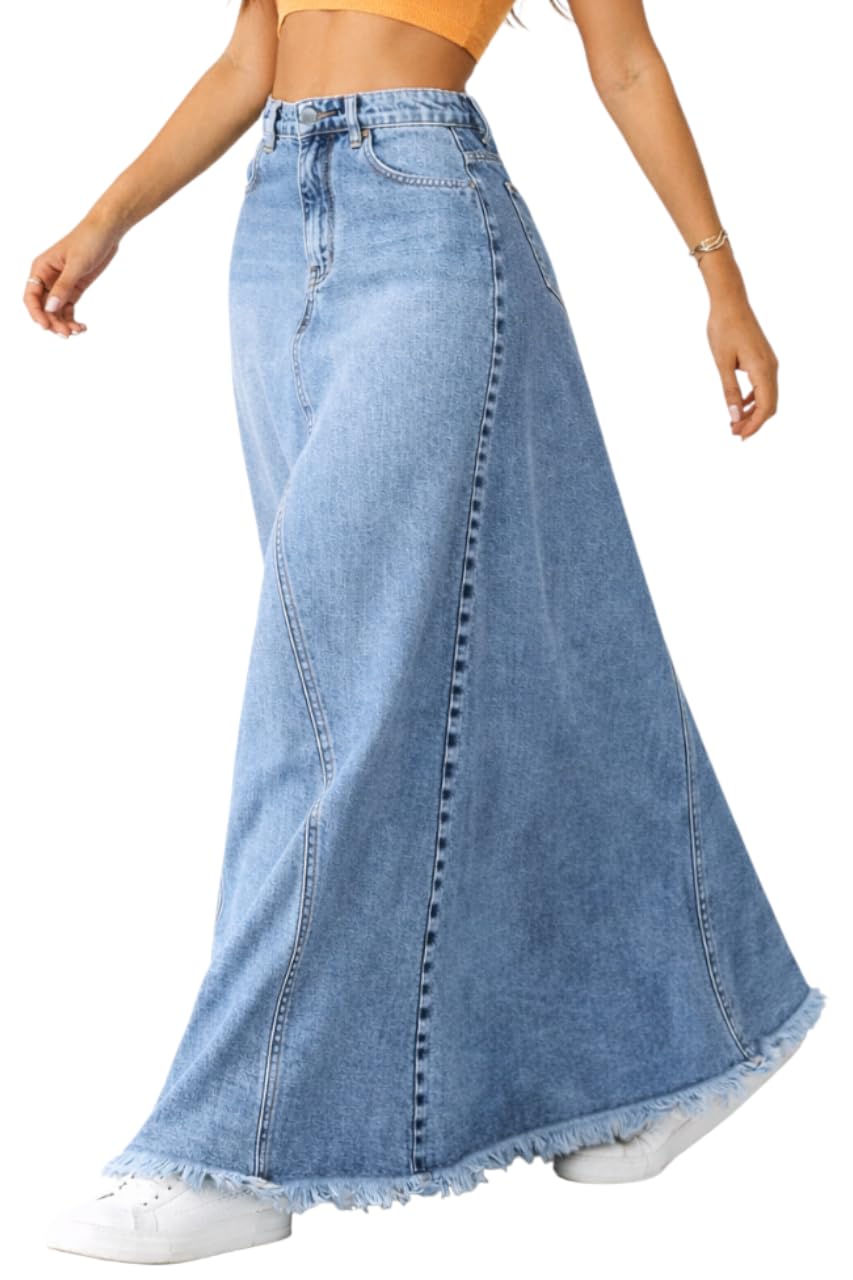 Women High Waist Denim Skirt | Skirt for Women | Long Straight Fit Skirt |Long Skirt for Women
