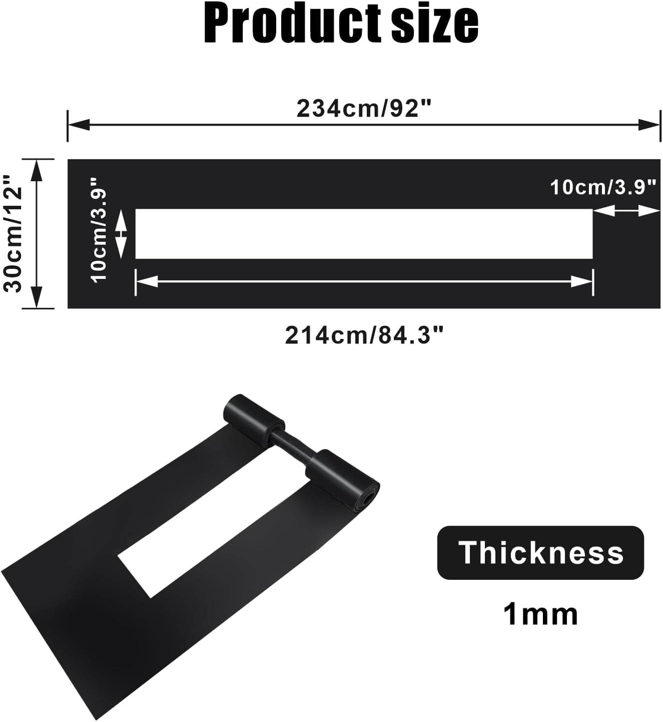 2 Pack 4 x 92 Inch Parking Lot Line Stencils