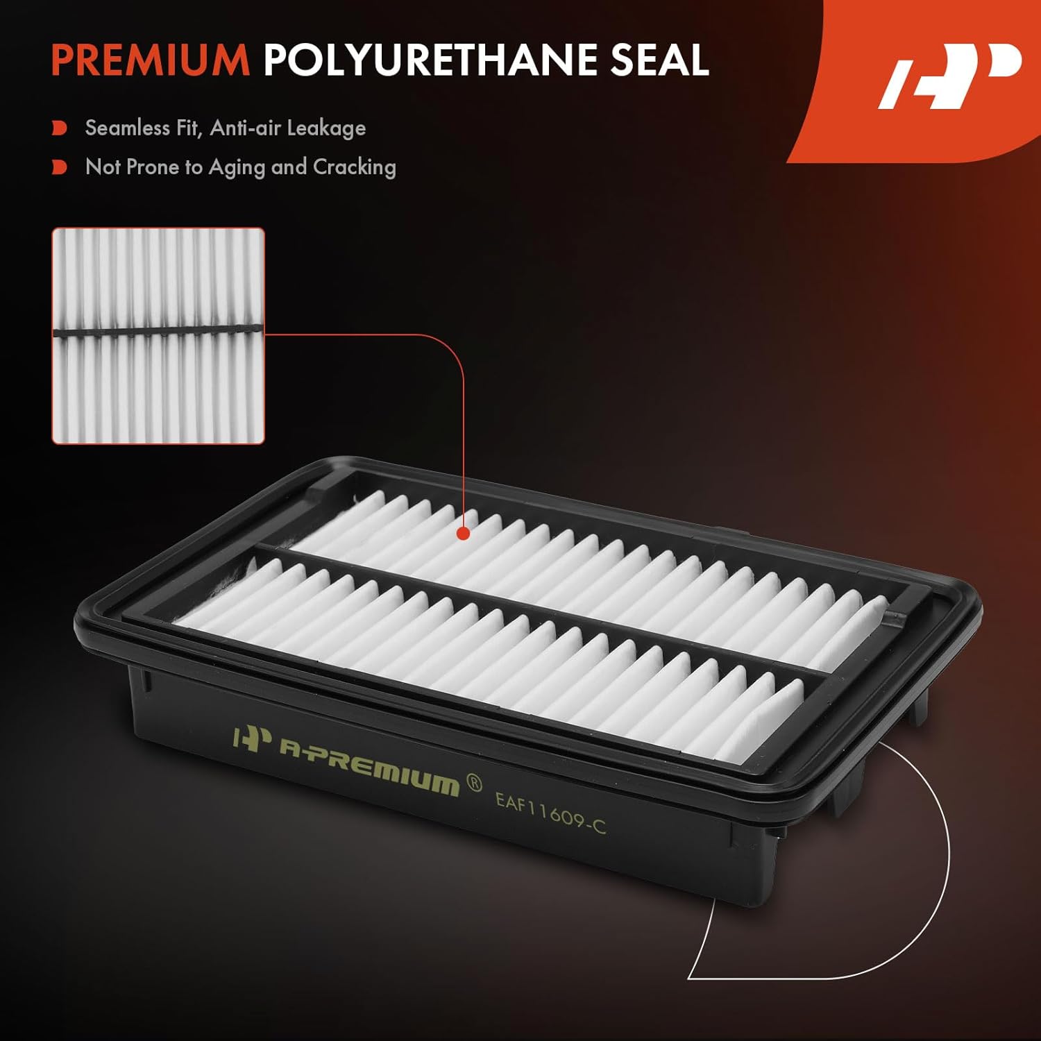 A-Premium 2-PC Engine Air Filter Compatible with Honda Clarity 2018 2019 2020 2021, 1.5L, Replace# XA11609