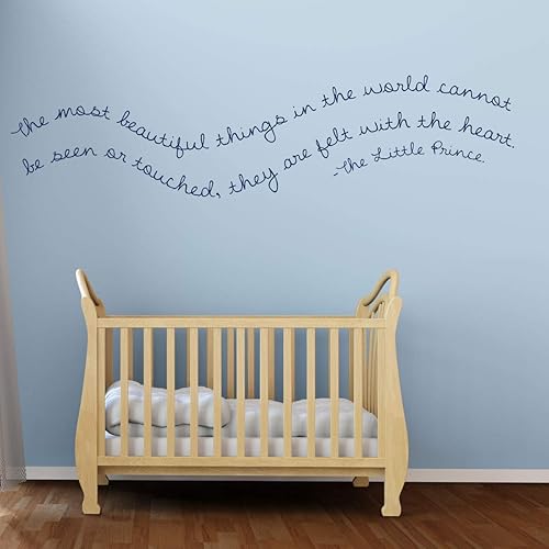 Miniatura 6 de Nursery Wall Decal - Felt With the Heart- The Little Prince Vinyl Wall Decor for Baby's Room, Bedroom or Play Room.