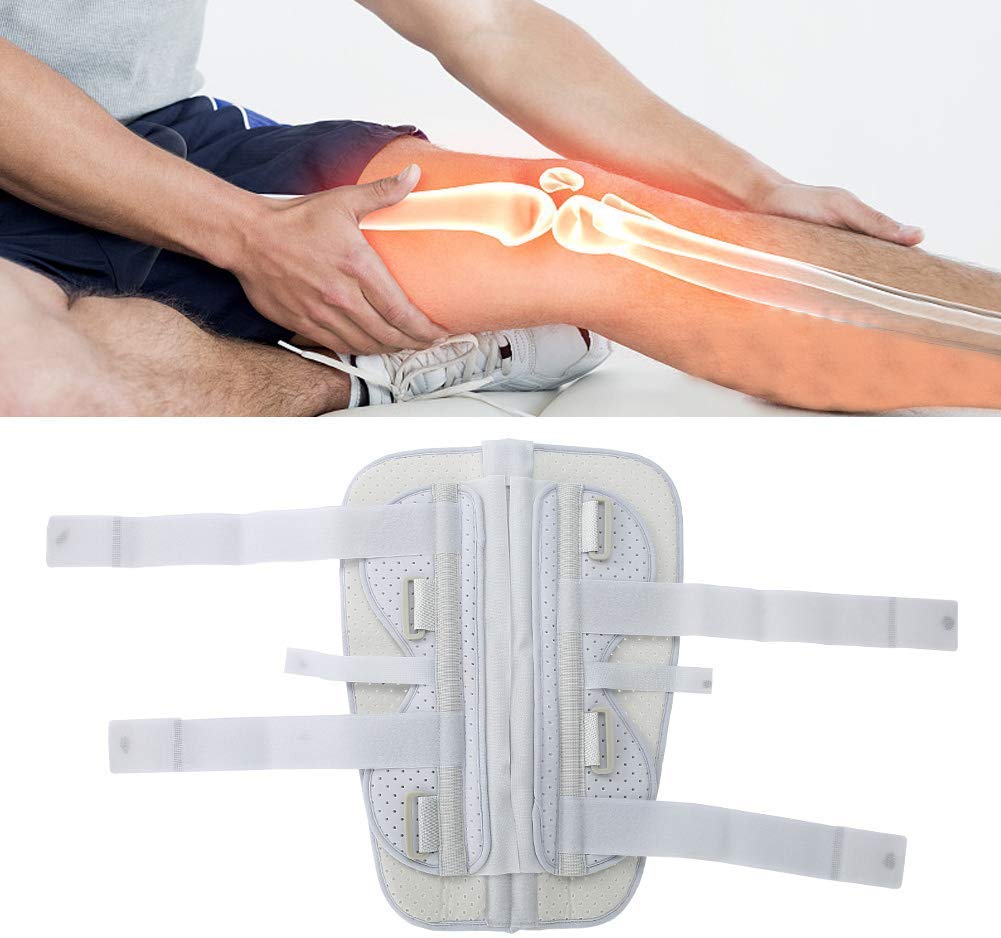 Soporte inmovilizador de rodilla, soporte rígido para postoperatoria, estabilización de tres paneles para fracturas, soporte de tobillo, fijación quirúrgica