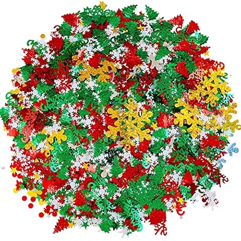 Christmas Confetti 7500Pcs Glitter Decorations Cover