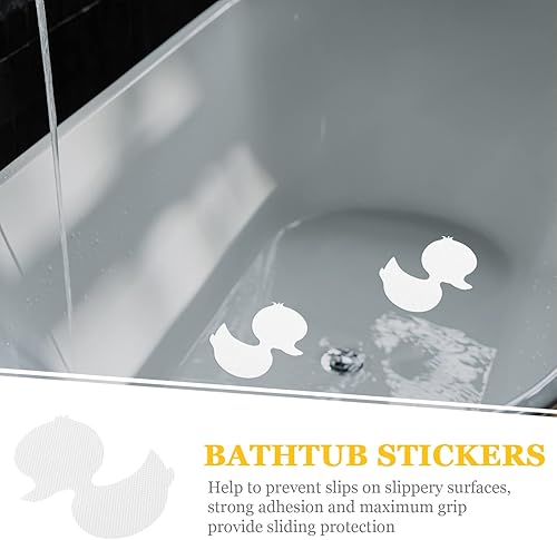 Miniatura 9 de PATKAW 1 juego de calcomanías antideslizantes para bañera con forma de pato, adhesivos antideslizantes para niños, calcomanías de seguridad para