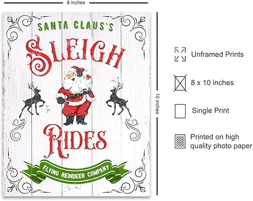 Miniatura 2 de Farmhouse Christmas Decor - Cute Country Christmas Decorations - Rustic Old Fashioned Christmas Home Decor - Santa Clause Xmas Decorations - Unique