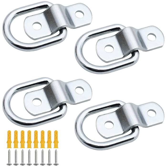 Buy RtottiM 4 Pcs D Ring Lashing Point Heavy Duty D Ring Hooks Tie Down