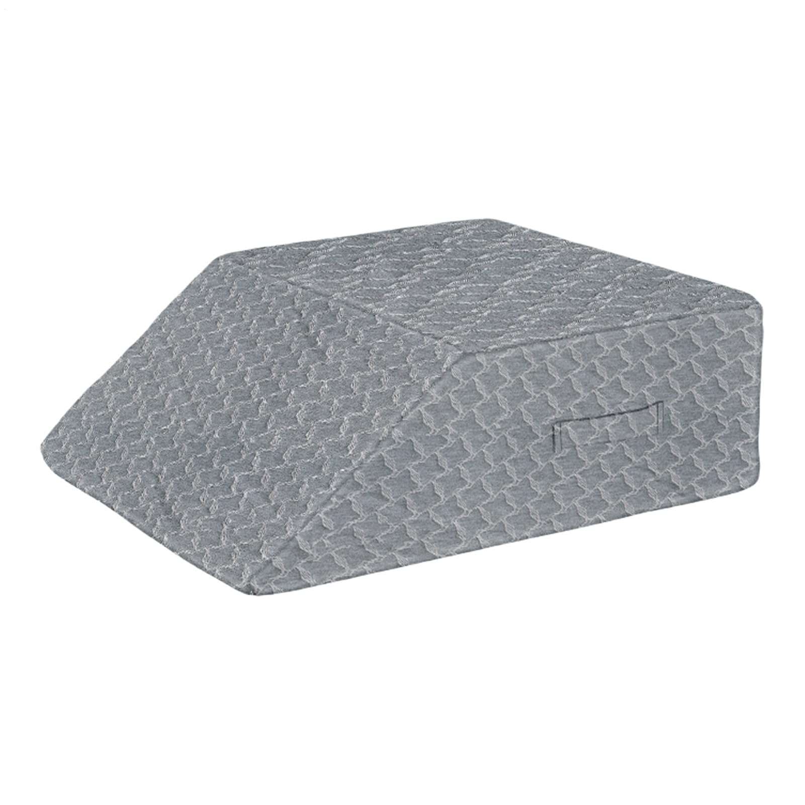 Poduszka na nogi, klin podwyższający, ergonomiczna poduszka nośna, rdzeń z miękkiej pianki, nadająca się do prania pokrowiec, lekka konstrukcja, pomoc zmniejszająca nacisk, wygodny kąt, idealna do