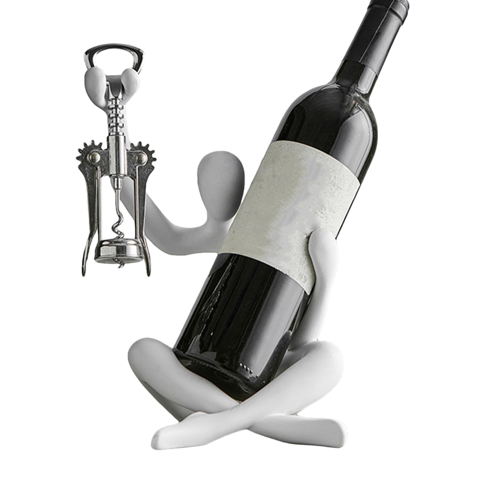 Estante de Vino para encimera, Soporte de Vino de Resina sin abrebotellas