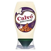 Calvé Aioli Gourmet, Salsa Maionese con Sapore di Aglio, Formato 250 ml Top Down, Delicata e Cremosa, Pensato per Tapas, Patate al Forno, Panini Gourmet e Grigliate