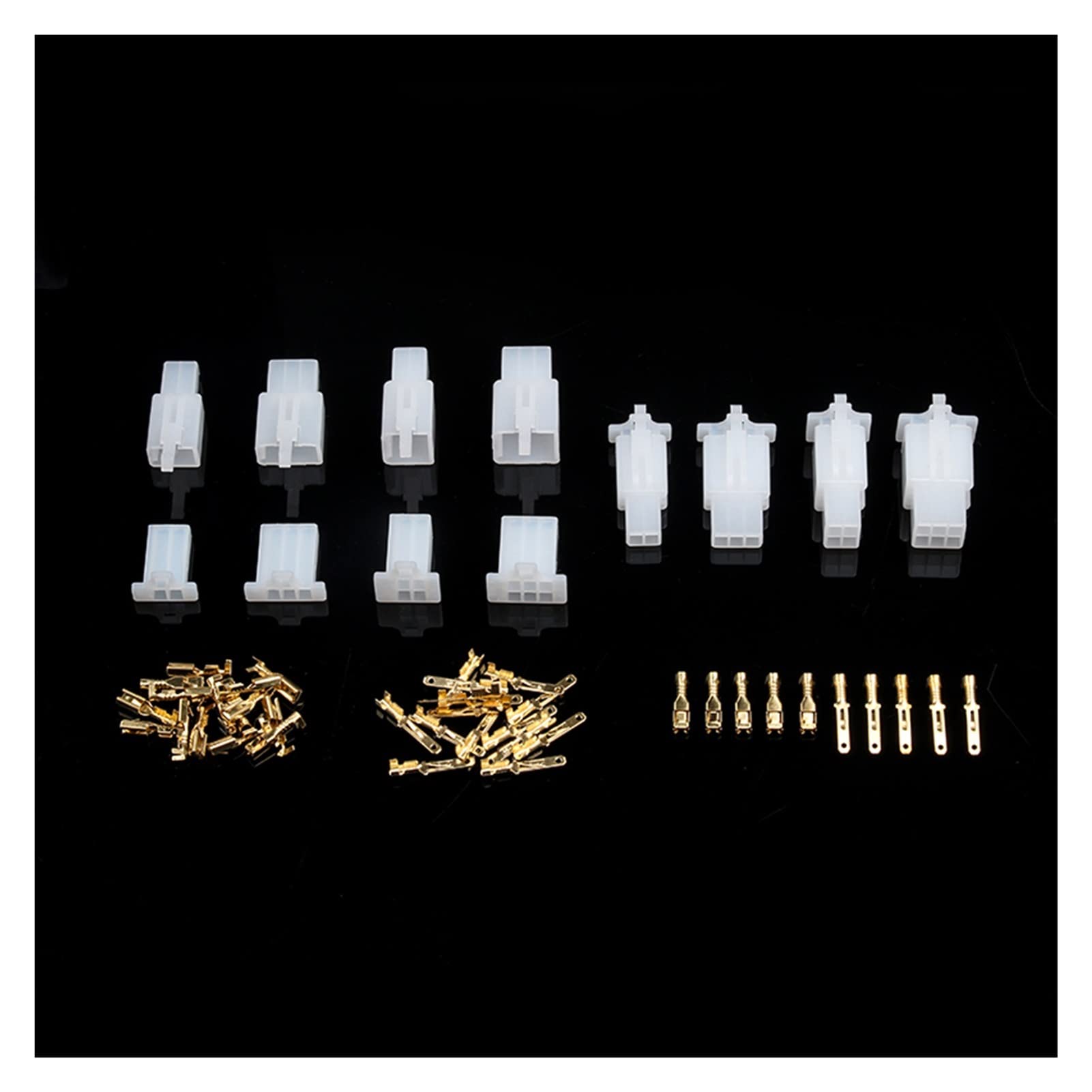 200 unids 2.8mm 2/3/4/6 PIN Automotive .8 Conector de alambre eléctrico Cable hembra terminales Terminal Kits Motorcycle Ebike Car