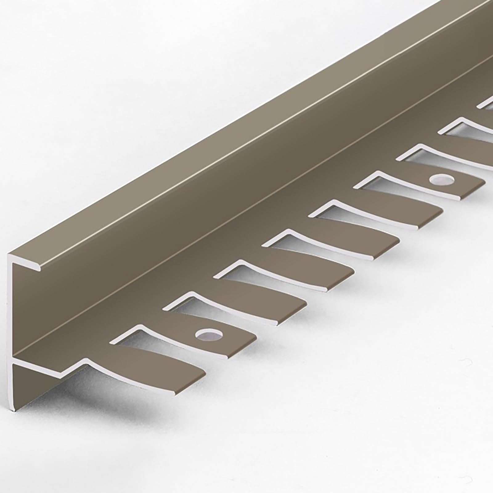 F-Sd - Perfil de metal plegable para suelo de parquet, laminado y azulejos, 135 cm (paquete de 2), fácil de instalar, ideal para renovar el hogar