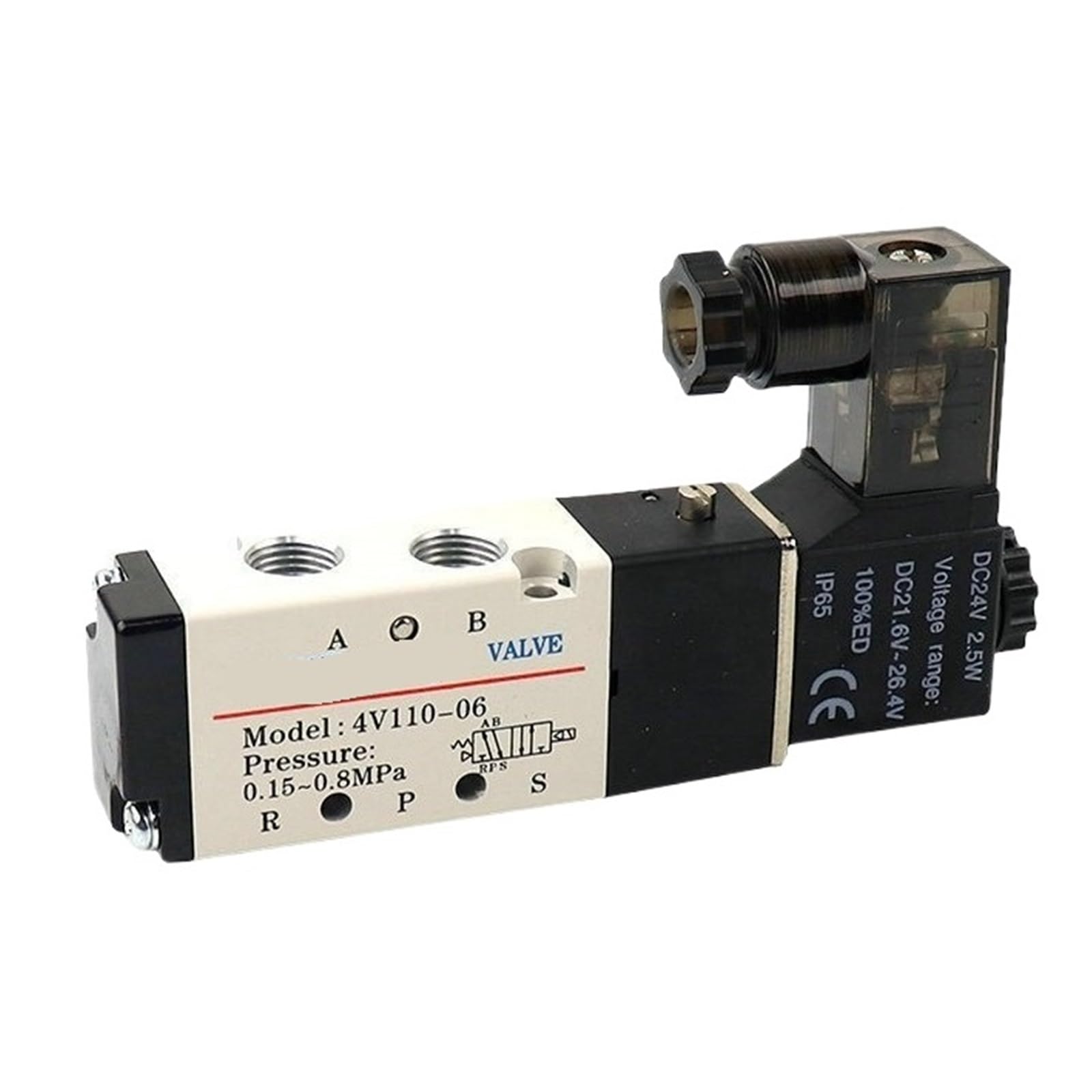 ZVQYSGIW Solenoid Valve 4V110/4V120/4V130/4V210/4V220/4V230 31006/08/10(4V130C-06-DC24V)