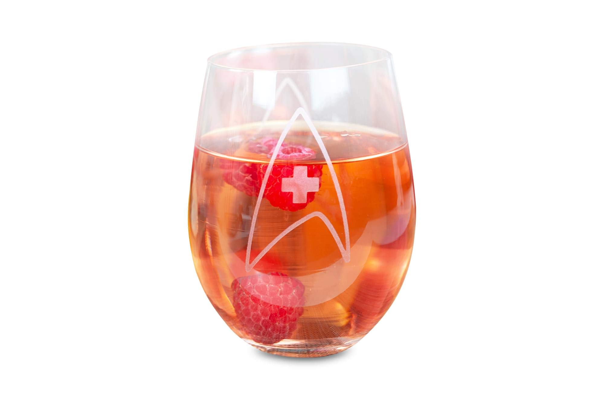 Amazon.com | Star Trek: The Original Series Stemless Wine Glass | Ornate  Starfleet Medical Etched Insignia Wine Glass | Collectible Star Trek Wine  Glasses | Holds 20 Ounces: Wine Glasses