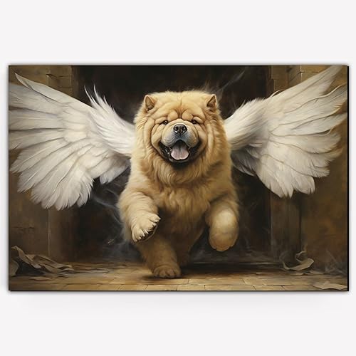Miniatura 3 de Thuan Chow Chow - Regalos conmemorativos para perros, lienzo de espera en la puerta, póster de marcos conmemorativos para perros, regalo